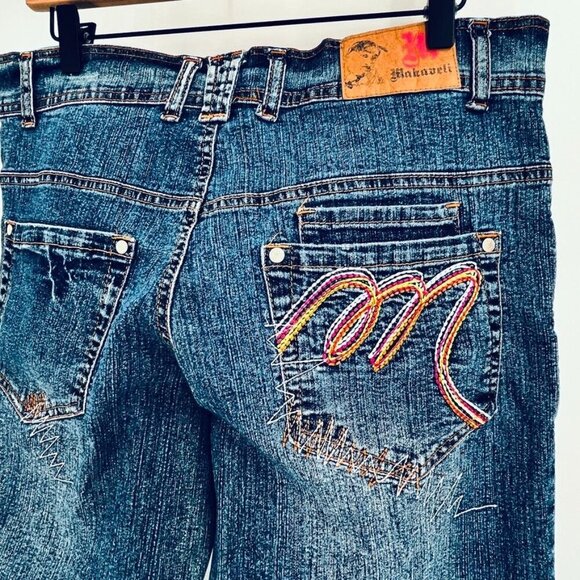 Makaveli Juniors Tupac Shakur  Jeans Size 13 Vintage Streetwear Rap Hip Hop - Picture 7 of 16